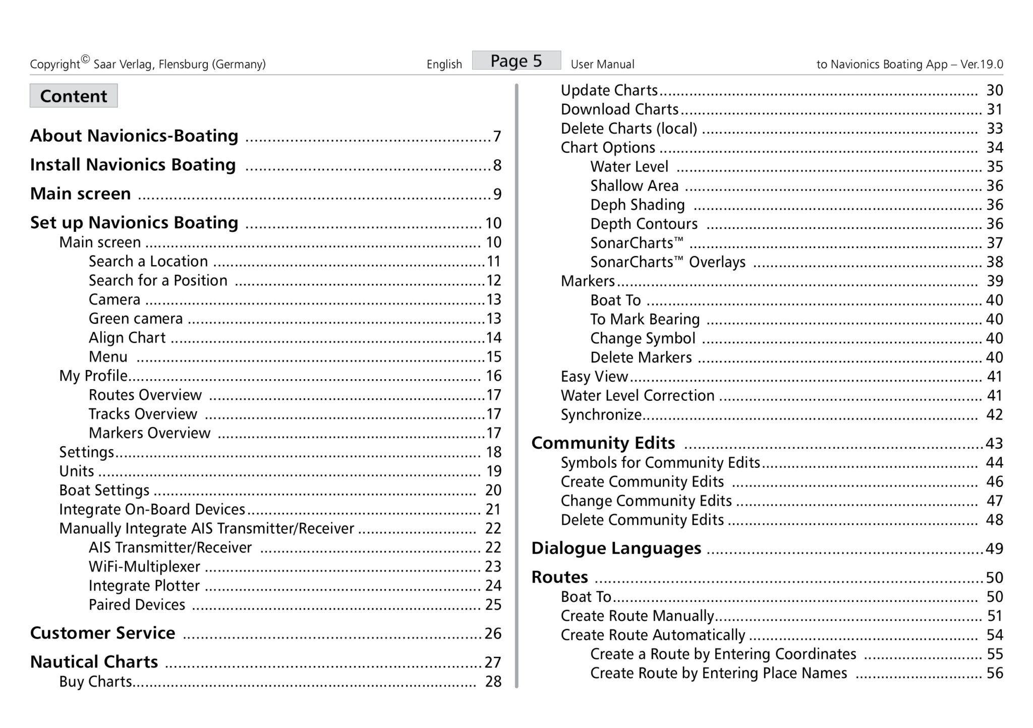 Navionics Boating App Manual